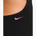Dámske jednodielne plavky Nike Hydrastrong Logo Gra jet black 5