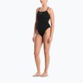 Dámske jednodielne plavky Nike Hydrastrong Logo Gra jet black 2