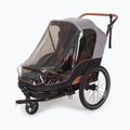 Príves na bicykel pre dve osoby bobike Moobe šedo-čierny 8616000001