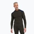 Pánska termo mikina Dovre Folded Collar khaki 2