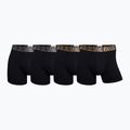 Pánske boxerky CR7 Basic Trunk 4 páry 2492 BLACK