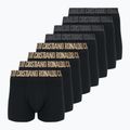 Pánske boxerky CR7 Basic Trunk 8 párov black