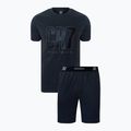 Pánske pyžamo CR7 Pyjama Short dark grey melange