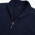 Pánsky sveter Dovre Ribbed Knit Half Zip navy 3
