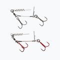 SavageGear Carbon49 Corkscrew Stinger uvoľňovač nástrah 2 ks strieborná a červená 61761 4