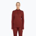 Dámska termo bielizeň Dovre Wool Zip burgundy