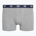 Pánske boxerky CR7 Basic Trunk 3 páry grey melange/white/navy 5