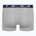 Pánske boxerky CR7 Basic Trunk 3 páry grey melange/white/navy 6