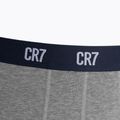 Pánske boxerky CR7 Basic Trunk 3 páry grey melange/white/navy 7