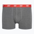 Pánske boxerky CR7 Basic Trunk 3 páry grey melange/red/navy 2