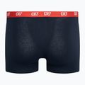 Pánske boxerky CR7 Basic Trunk 3 páry grey melange/red/navy 9