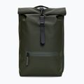 Mestský batoh Rains Rucksack Rolltop 13 + 4 l green