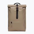 Mestský batoh Rains Rucksack Rolltop Beige