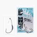 Mikado čeľuste Offset Lure Hook s skrutkou zaťaženie 7G 3ks strieborná HJA04