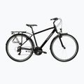 Pánsky trekingový bicykel KROSS Trans 1.0 black/silver/gloss