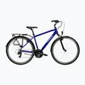 Pánsky trekingový bicykel KROSS Trans 1.0 navy blue/silver/gloss