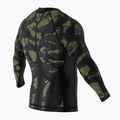 SMMASH Tiger Armour pánsky rashguard s dlhým rukávom čierno-zelený RSO3 5