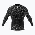 SMMASH Venomous pánsky rashguard s dlhým rukávom čierno-biely RSO3 2