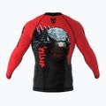 SMMASH Zilla detský rashguard s dlhým rukávom červený 2