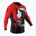 SMMASH Zilla detský rashguard s dlhým rukávom červený 3