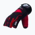 Fitness rukavice DBX BUSHIDO s dlhým suchým zipsom a systémom úchopu black/red 5