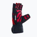 Fitness rukavice DBX BUSHIDO s dlhým suchým zipsom a systémom úchopu black/red 7