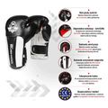 Boxerské rukavice BDX BUSHIDO B-3W čierno-biele 13