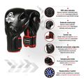Boxerské rukavice DBX BUSHIDO so systémom Wrist Protect black Bb2 16