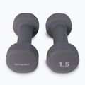 Spokey Shape IV činky 2x1,5 kg sivé 921562 3