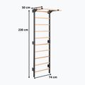 Gymnastické rebriny RINAGYM Steel Pure graphit 12