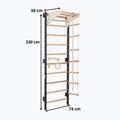Gymnastické rebriny RINAGYM Steel Kom 2 graphit/white 14