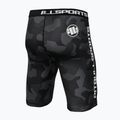 Pánske kompresné šortky Pitbull West Coast Shorts Dillard grey camo 2