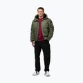 Pánska bunda Pitbull Sherpa Hooded Bomber olive 2