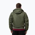 Pánska bunda Pitbull Sherpa Hooded Bomber olive 3