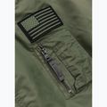 Pánska bunda Pitbull Sherpa Hooded Bomber olive 9