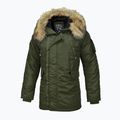 Pánska zimná bunda Pitbull West Coast Fur Parka Alder olive