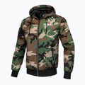 Pánska bunda Pitbull West Coast Athletic s kapucňou z nylonu woodland camo 7