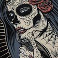 Dámske tričko Pitbull West Coast Santa Muerte black 6