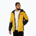 Pitbull West Coast pánska zimná bunda Evergold Hooded Padded yellow/black 4