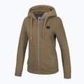Dámska mikina Pitbull West Coast Zip Hilltop s kapucňou coyote brown