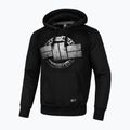 Pánska mikina s kapucňou Pitbull West Coast Steel Logo black