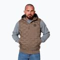 Pánska vesta Pitbull West Coast Eclipse Hooded Polstrované coyote brown