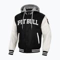 Pánska bunda Pitbull West Coast Falcon Ridge Bomber s kapucňou black/ecru 3
