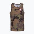 Pánske tričko Pitbull Small Hilltop Tank Top woodland camo 4