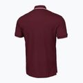 Pánska polokošeľa Pitbull West Coast Pique Stripes Regular burgundy 5
