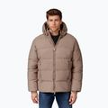 Pánska zimná bunda Pitbull Duncan Quilted Hooded dark sand