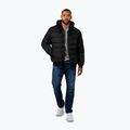 Pánska bunda Pitbull Hidden Quilted Hooded black/black 2
