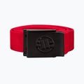 Opasok do nohavíc Pitbull Hilltop Embossed Webbing red