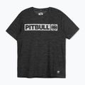 Pitbull Hilltop Casual Sport čierne melanžové pánske tričko 4
