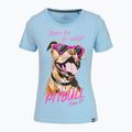Dámske tričko Pitbull Synglasses Dog light blue 5